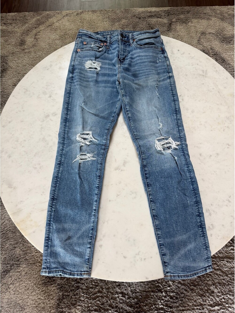 American Eagle Distressed Athletic Fit Jeans - 28x30